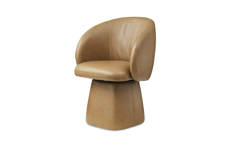 Best Cassidy Leather Swivel Chair Office Chairs|Dining Chairs