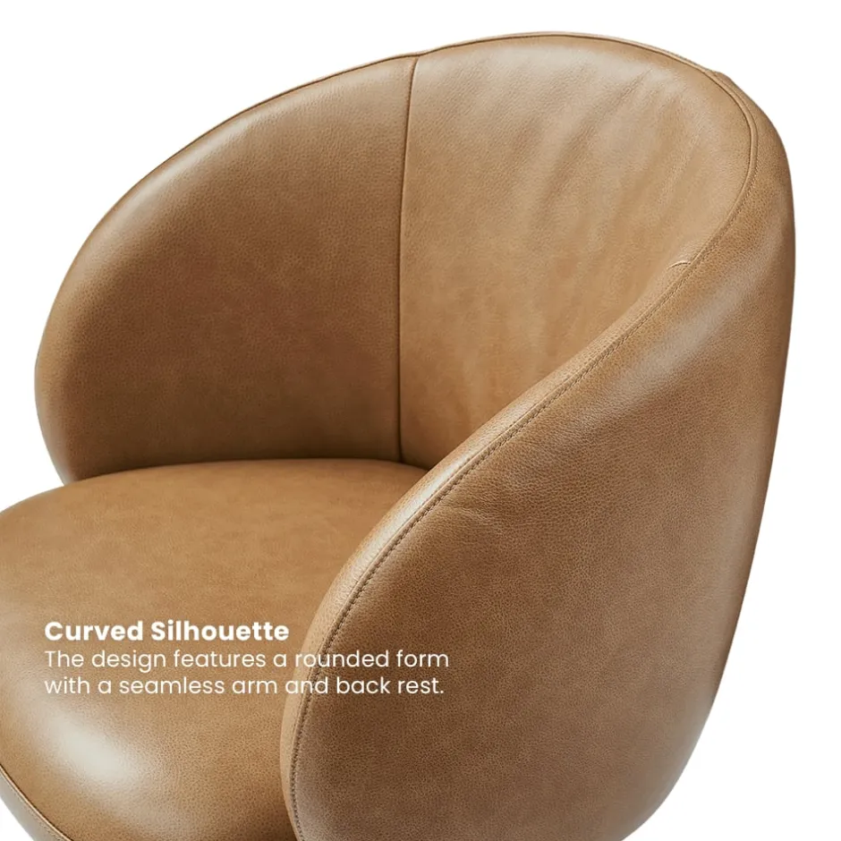 Best Cassidy Leather Swivel Chair Office Chairs|Dining Chairs