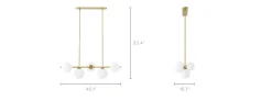 Hot Cedric Linear Chandelier Lighting And Lamps