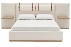 Discount Claude Performance Fabric Bed Small Bedroom Furniture|Beds & Bed Frames