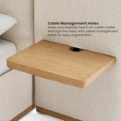 Discount Claude Performance Fabric Bed Small Bedroom Furniture|Beds & Bed Frames