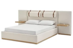 Discount Claude Performance Fabric Bed Small Bedroom Furniture|Beds & Bed Frames
