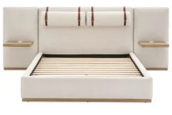 Discount Claude Performance Fabric Bed Small Bedroom Furniture|Beds & Bed Frames