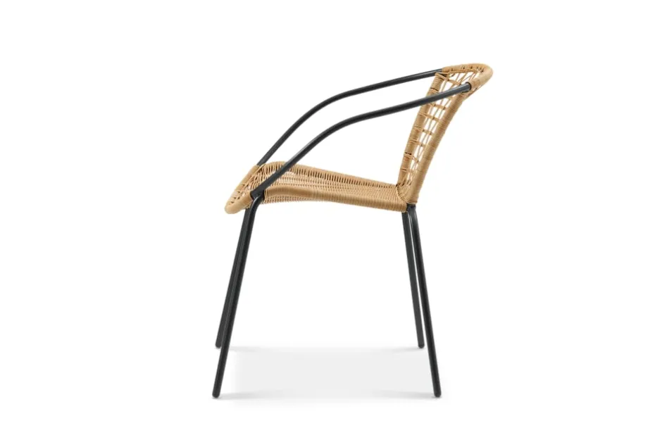 Hot Como Stackable Outdoor Dining Chair Set Small Outdoor Furniture|Outdoor Chairs & Bar Stools