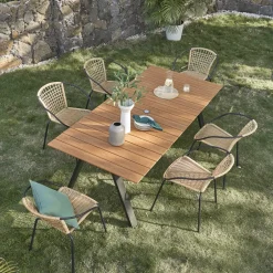 Hot Como Stackable Outdoor Dining Chair Set Small Outdoor Furniture|Outdoor Chairs & Bar Stools