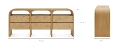 Discount Crescent 6-Drawer Dresser Dressers & Chest Of Drawers|Dressers & Chest Of Drawers