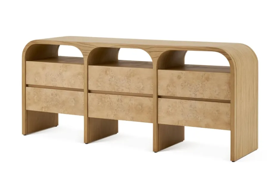 Discount Crescent 6-Drawer Dresser Dressers & Chest Of Drawers|Dressers & Chest Of Drawers