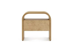 Clearance Crescent 1-Drawer Nightstand Small Bedroom Furniture|Nightstands & Bedside Tables