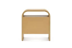 Best Crescent 2-Drawer Nightstand Small Bedroom Furniture|Nightstands & Bedside Tables
