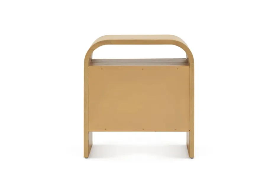 Best Crescent 2-Drawer Nightstand Small Bedroom Furniture|Nightstands & Bedside Tables
