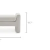 New Dakota Performance Bouclé Bench Bedroom Benches|Benches