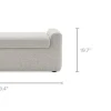Sale Dakota Performance Bouclé Storage Bench Small Bedroom Furniture|Bedroom Benches