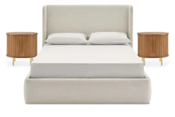 Outlet Dalton Bed with 2 Harper Side Table Set Bedroom Sets|Bedroom Sets