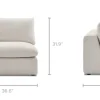 New Dawson Armless Sofa Armchairs And Accent Chairs|Modular Sofas