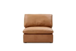 Discount Dawson Leather Armless Sofa Armchairs And Accent Chairs|Leather Sofas