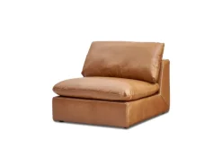Discount Dawson Leather Armless Sofa Armchairs And Accent Chairs|Leather Sofas