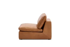 Discount Dawson Leather Armless Sofa Armchairs And Accent Chairs|Leather Sofas