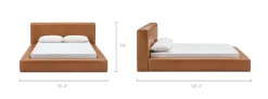 Discount Dawson Leather Bed Beds & Bed Frames