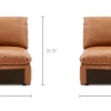New Dawson Leather Corner Sofa Armchairs And Accent Chairs|Leather Sofas