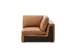 New Dawson Leather Corner Sofa Armchairs And Accent Chairs|Leather Sofas