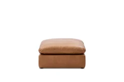 New Dawson Leather Large Ottoman Footstools, Ottomans & Poufs|Leather Sofas