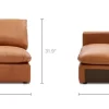 Discount Dawson Leather Left Arm Sofa Armchairs And Accent Chairs|Leather Sofas