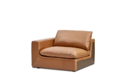Discount Dawson Leather Left Arm Sofa Armchairs And Accent Chairs|Leather Sofas