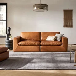 Discount Dawson Leather Left Arm Sofa Armchairs And Accent Chairs|Leather Sofas