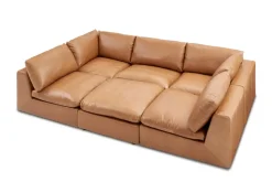 Hot Dawson Leather Pit-Sectional Sofa Leather Sofas|Sectional Sofas