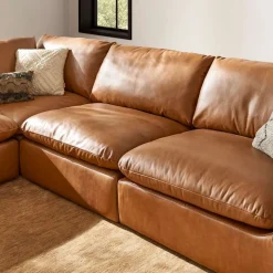 Hot Dawson Leather Pit-Sectional Sofa Leather Sofas|Sectional Sofas