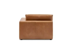 Fashion Dawson Leather Right Arm Sofa Armchairs And Accent Chairs|Leather Sofas