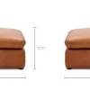 Best Dawson Leather Small Ottoman Footstools, Ottomans & Poufs|Leather Sofas