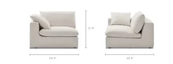 New Dawson Left Arm Sofa Armchairs And Accent Chairs|Modular Sofas