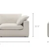 Clearance Dawson Sofa Small Living Room Furniture|3 Seater Sofas