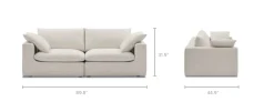 Clearance Dawson Sofa Small Living Room Furniture|3 Seater Sofas