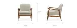 Clearance Desmond Armchair Armchairs And Accent Chairs|Small Living Room Furniture