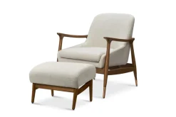 Best Desmond Armchair with Ottoman Armchairs And Accent Chairs|Living Room Sets