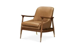 Fashion Desmond Leather Armchair Armchairs And Accent Chairs|Small Living Room Furniture