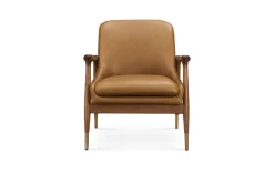 Fashion Desmond Leather Armchair Armchairs And Accent Chairs|Small Living Room Furniture