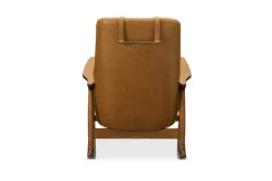 Clearance Desmond Leather Rocking Armchair Armchairs And Accent Chairs