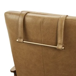 Clearance Desmond Leather Rocking Armchair Armchairs And Accent Chairs