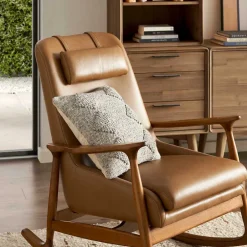 Hot Desmond Rocking Armchair with Ottoman Living Room Sets|Living Room Sets
