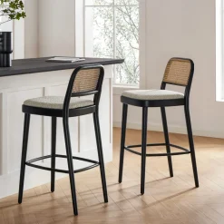 Online Edith Cane Bar Stool, Black Stools & Bar Stools