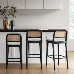 Online Edith Cane Bar Stool, Black Stools & Bar Stools