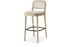 Discount Edith Cane Bar Stool, White Wash Stools & Bar Stools