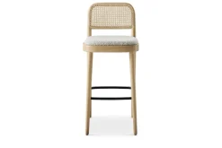 Discount Edith Cane Bar Stool, White Wash Stools & Bar Stools
