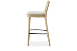 Discount Edith Cane Bar Stool, White Wash Stools & Bar Stools