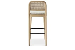 Discount Edith Cane Bar Stool, White Wash Stools & Bar Stools