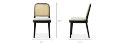 New Edith Cane Chair, Black Dining Chairs