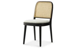New Edith Cane Chair, Black Dining Chairs